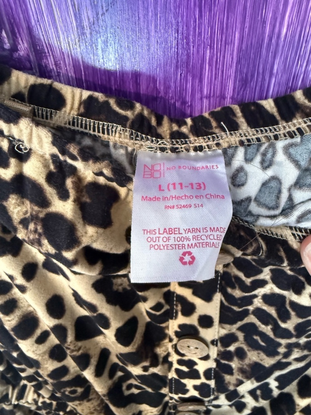 No Boundaries Strapless Leopard Print Jumpsuit - Tan & Black - Picture 5 of 5